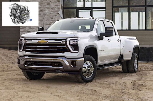 L5P стана най-новият член на 6,6-литровото, турбо дизелово семейство Duramax V8 през 2017 година, когато произведе 445 конски сили при 2800 об./мин. За миналата година е надграден до 470 конски сили. Моторът е поставен на два много сходни тежкотоварни пикапа &ndash; Chevrolet Silverado HD (на снимката) и GMC Sierra HD.
